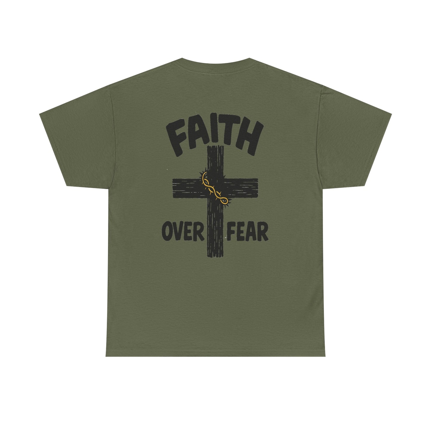 Faith Over Fear Tee – Inspirational Christian Shirt for Everyday Comfort