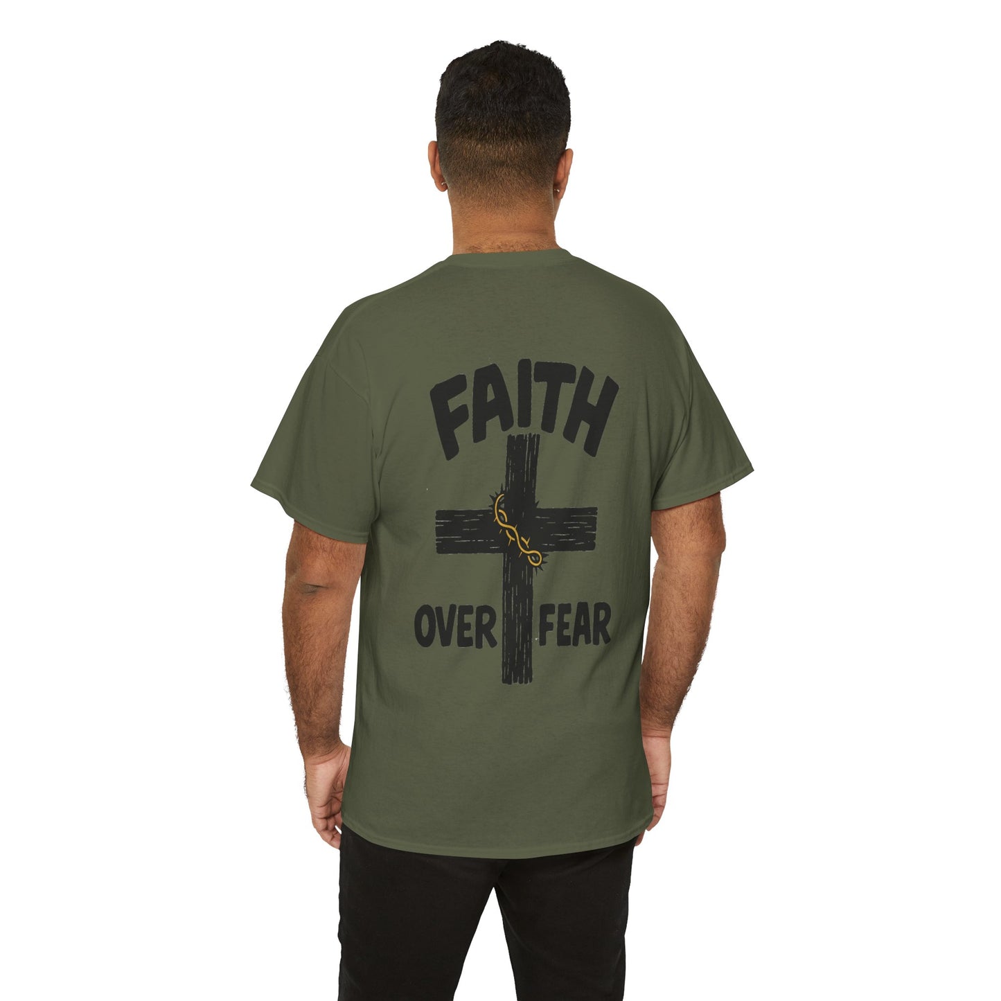 Faith Over Fear Tee – Inspirational Christian Shirt for Everyday Comfort