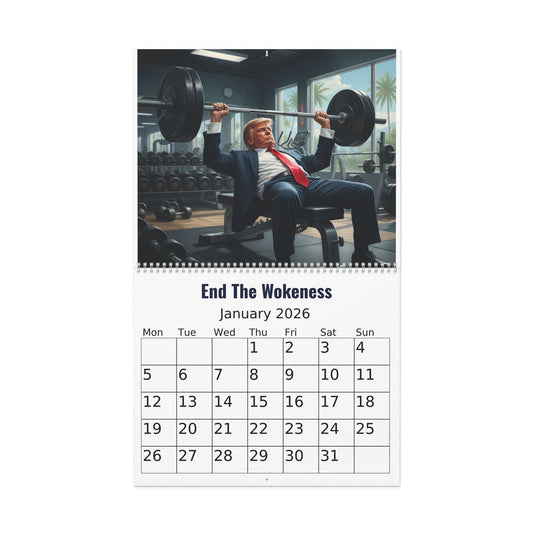 Trump 2026 Patriotic Wall Calendar — End The Wokeness